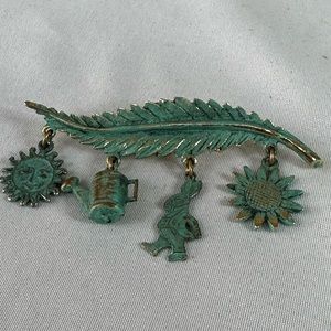 Vintage rare Ultra Craft springtime brooch pin